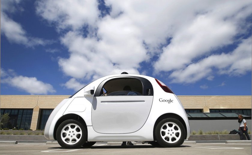 Google built its first driverless car prototype dubbed the 'Koala car' in 2014. It has no steering wheel or pedals since it's fully autonomous.