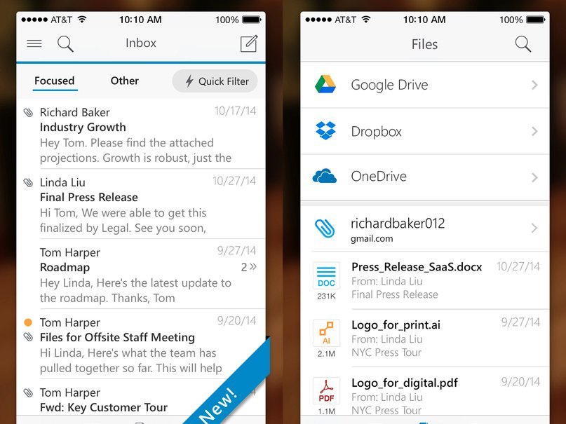 Microsoft's Outlook is one of the best mobile email apps around.