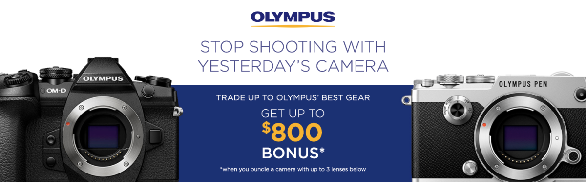 Olympus Trade-in Promo – Live Now!