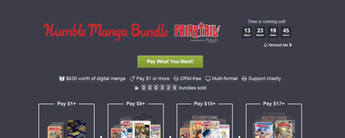 EGaming, the Humble Manga Bundle: Fairy Tail | Humble Software Bundle is LIVE! 
