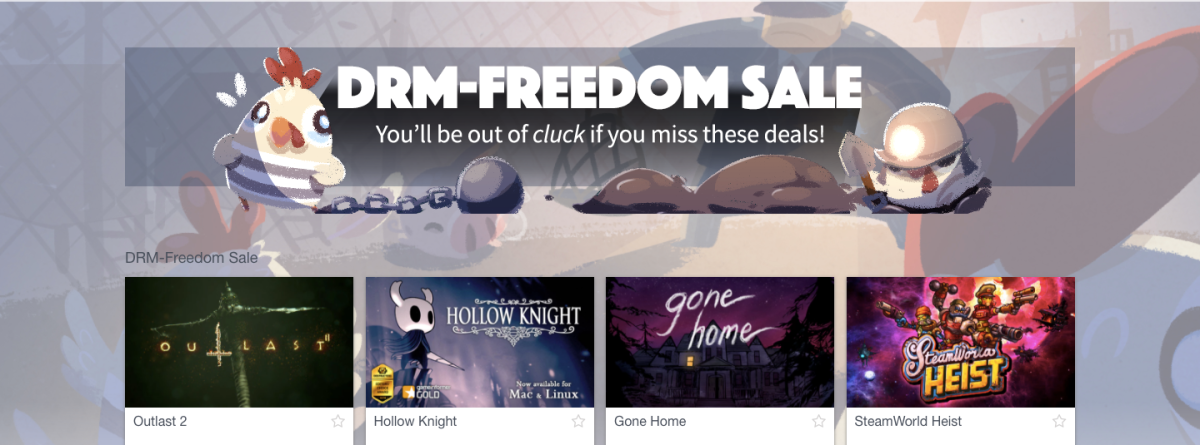 EGaming, the DRM-Freedom Sale is LIVE!