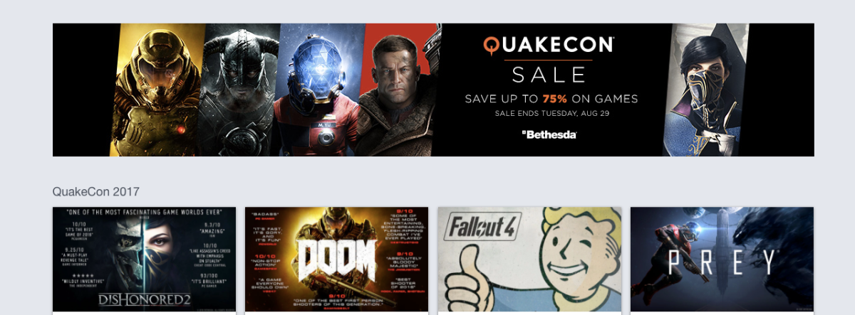 EGaming, QuakeCon 2017 is LIVE in the Humble Store! 