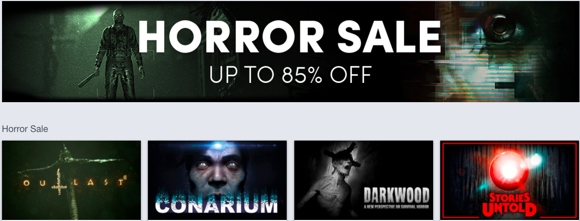 EGaming, the Horror Sale is LIVE in the Humble Store! 