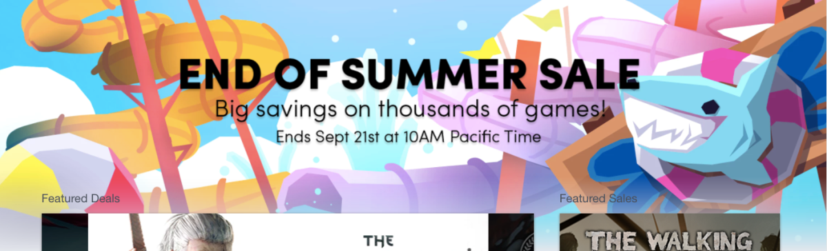 EGaming, more games to the End of Summer Sale! 