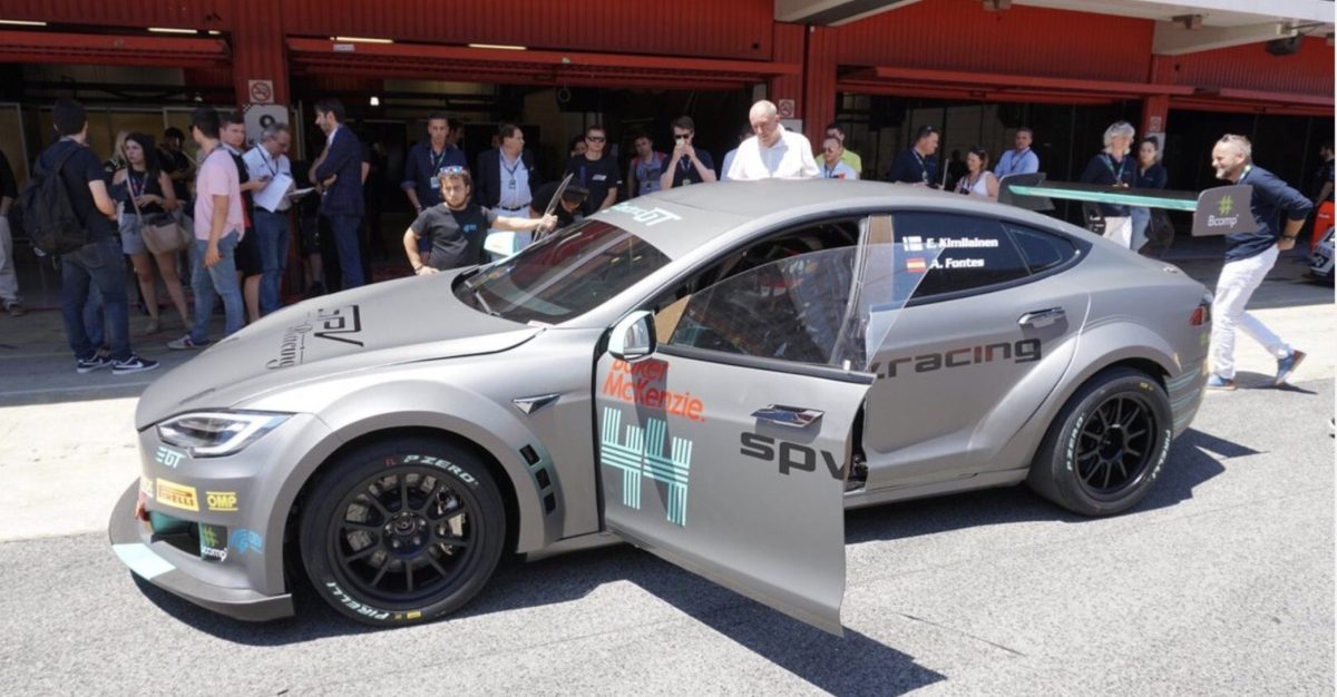 First Tesla Model S P100D stripped-down and race-ready is delivered to Electric GT team