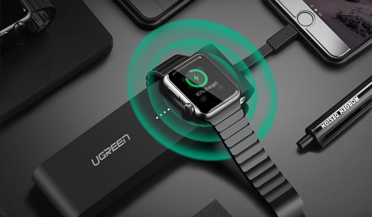 Charge your iPhone and wirelessly charge your Apple Watch on the go with UGREEN’s Portable Wireless Charger