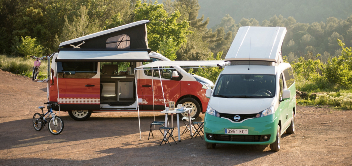 Nissan unveils all-electric camper based on the e-NV200 van