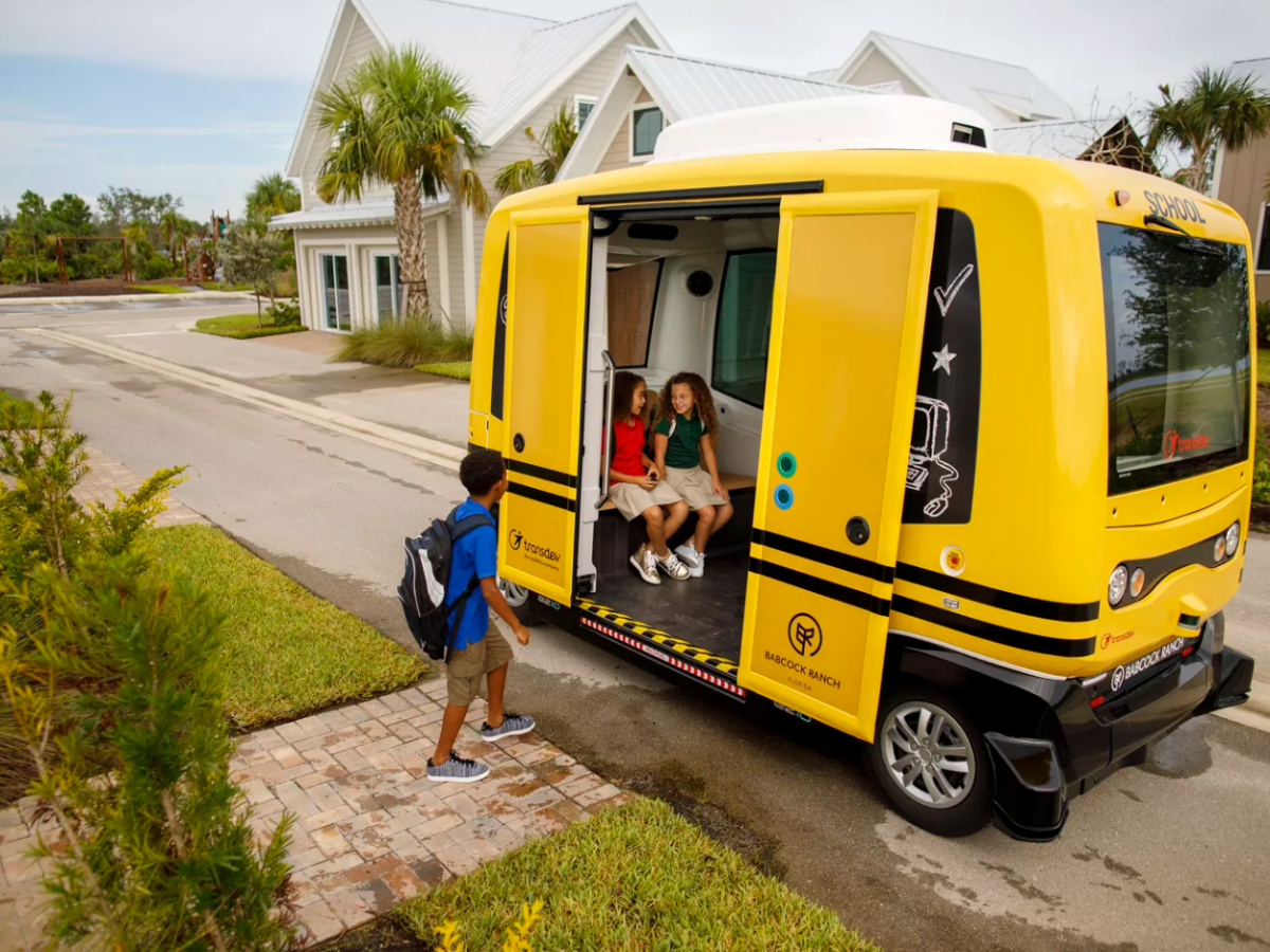 Florida town is first in the world to test autonomous school shuttles