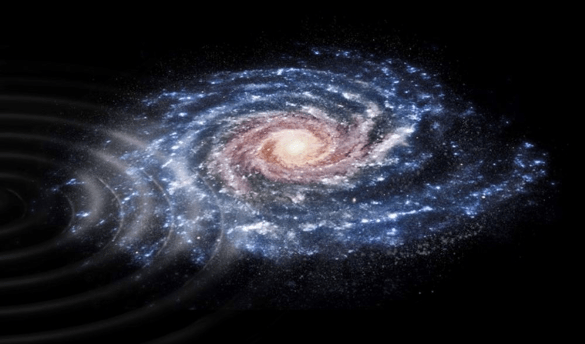 A tiny galaxy almost collided with the Milky Way and astronomers can see the effects